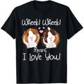 Wheek I Love You Guinea Pig Clothes Cavy Gift Guinea Pig T-Shirt Made in USA Hoodie, Sweatshirt | RetroVerseTees.com