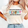 When Injustice Becomes Law Resistance Becomes Duty RBG Quote Shirt, Graphic Tees Women, Ladies Clothes for All Seasons...