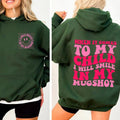 When It Comes To My Child I Will Smile In My Mugshot 2 sided Hoodie Casual Street Style Fleece Fabric Pullover Sweatshirt...