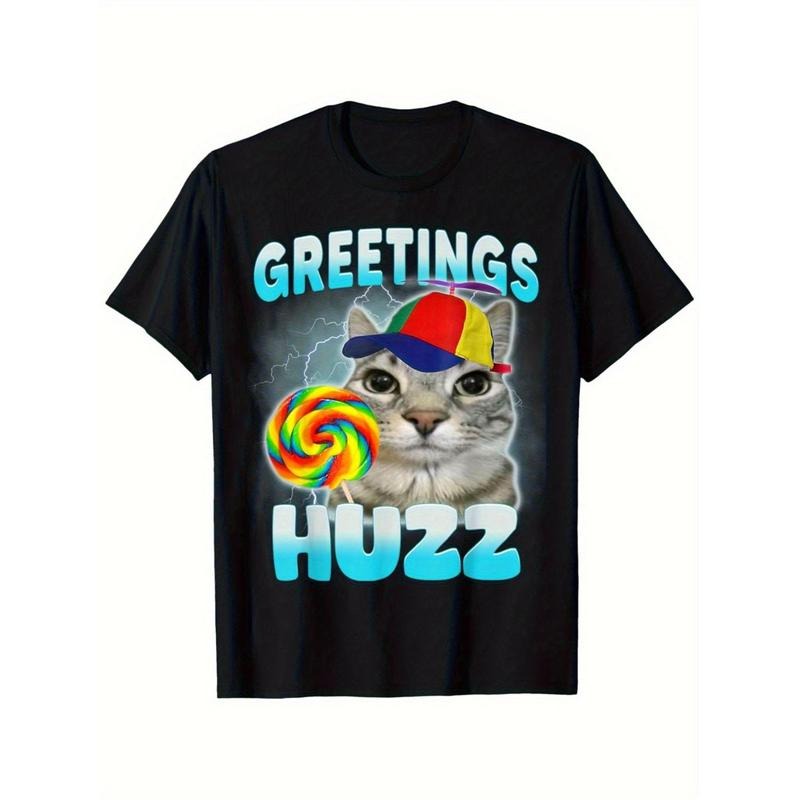 Where TNF Huzz At Funny Cat Meme Humor Sarcastic T-Shirt Menswear Top Hoodie, Sweatshirt | RetroVerseTees.com