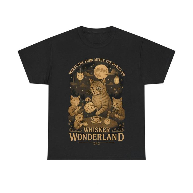 Whisker Wonderland Tee, Cute Cat Shirt Hoodie, Sweatshirt | RetroVerseTees.com