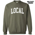 White - Local Varsity Letter Sweatshirt 'NLB' T-Shirts, Hoodie | RetroVerseTees.com