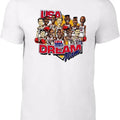 White 1992 Dream Team Big Head Style T-shirt Hoodie, Sweatshirt | RetroVerseTees.com
