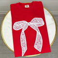 White Lace Bow Comfort Colors T-Shirt 'NLB' Hoodie, Sweatshirt | RetroVerseTees.com