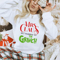 White Mrs Claus Unisex Gildan Sweatshirt T-Shirts, Hoodie | RetroVerseTees.com
