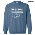 White New Year Same God Sweatshirt 'NLB' T-Shirts, Hoodie | RetroVerseTees.com