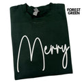 White PUFF Merry Sweatshirt T-Shirts, Hoodie | RetroVerseTees.com