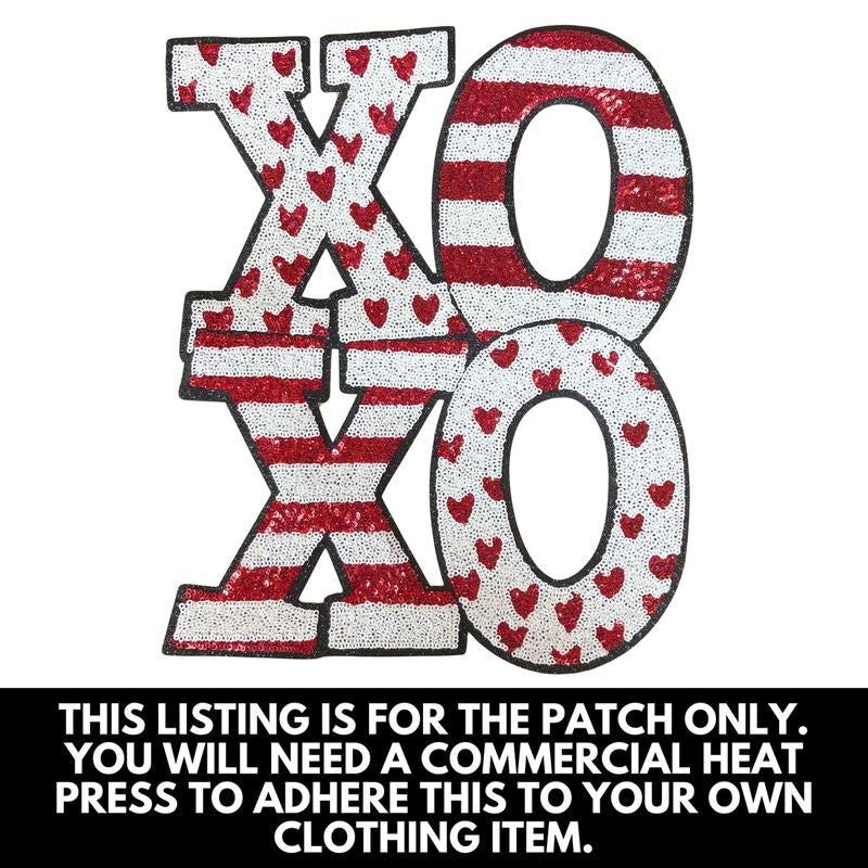 White Sequin XOXO Patch - PATCH ONLY T-Shirts, Hoodie, Sweatshirt | RetroVerseTees.com