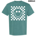 White Shamrock Checker Happy Face Comfort Colors T-Shirt 'NLB' Hoodie, Sweatshirt | RetroVerseTees.com