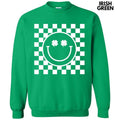 White Shamrock Checker Happy Face Sweatshirt 'NLB' T-Shirts, Hoodie | RetroVerseTees.com