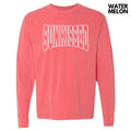 White Sunkissed Puff Long Sleeve Comfort Colors T-Shirt Hoodie, Sweatshirt | RetroVerseTees.com