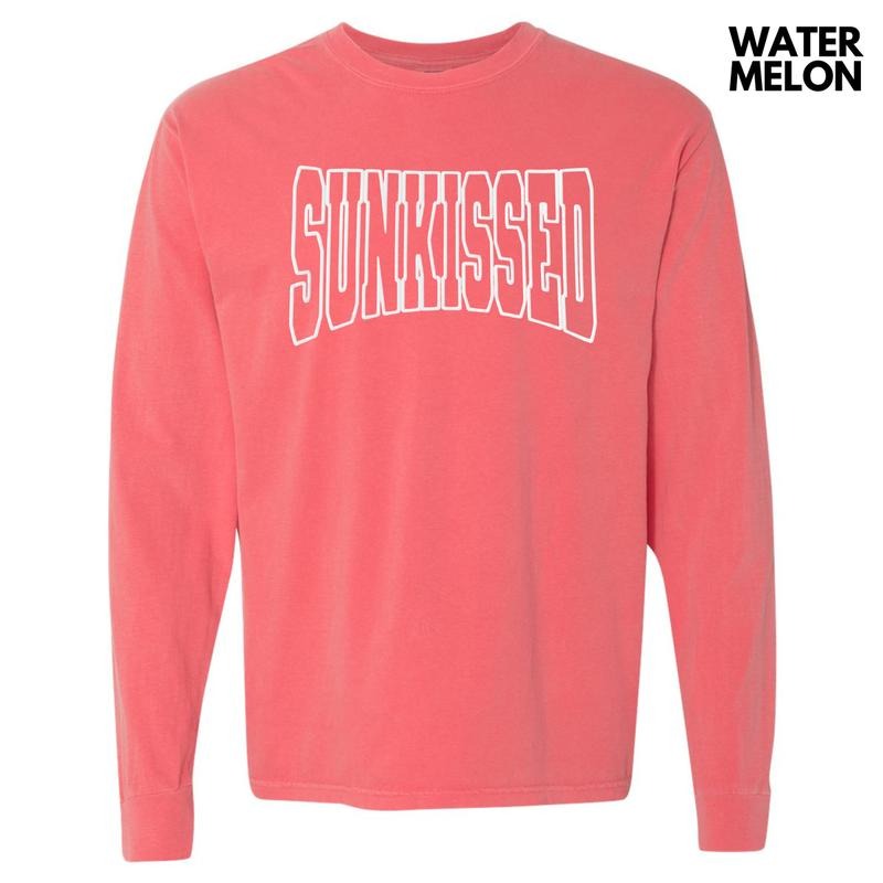White Sunkissed Puff Long Sleeve Comfort Colors T-Shirt Hoodie, Sweatshirt | RetroVerseTees.com