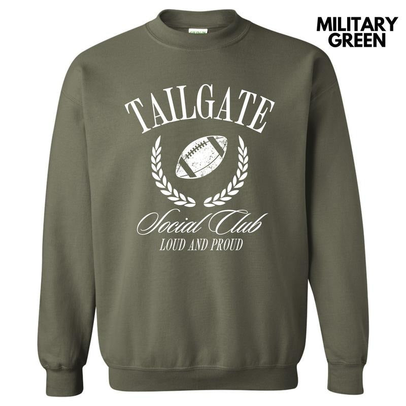 White Tailgate Social Club Sweatshirt 'NLB' T-Shirts, Hoodie | RetroVerseTees.com
