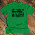 Father's Day | Don't Piss Me Off I'm Close To Leveling Apparel, Printed In The USA, Tee Blue / Ash / Military Gree / Turf...