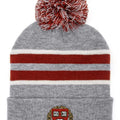 Harvard University Veritas Shield Pom Pom Beanie - Gray/Burgundy/White T-Shirts, Hoodie, Sweatshirt | RetroVerseTees.com