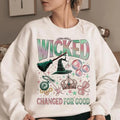Wicked Change For Good Sweatshirt, Defy Gravity Broomstick Magic Wand, Wizard Movie Fan Sweatshirt, Musical Fan Gift,...