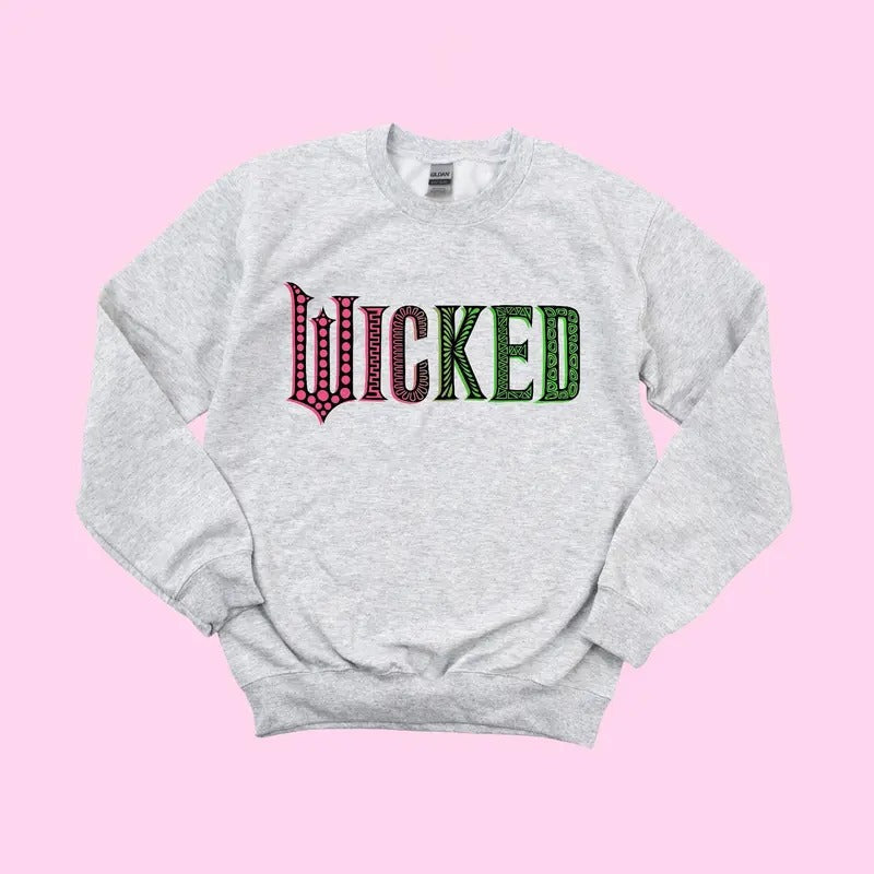 Wicked Crewneck Shirt, Wicked The Musical Costume, Wicked The Musical Gifts Hoodie, Sweatshirt | RetroVerseTees.com