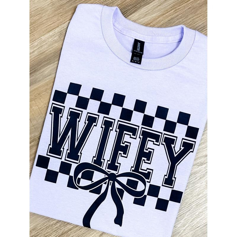 Wifey Checker Graphic Tee Hoodie, Sweatshirt | RetroVerseTees.com