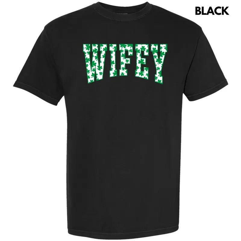 Wifey Clovers Comfort Colors T-Shirt 'NLB' Hoodie, Sweatshirt | RetroVerseTees.com