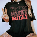 Wifey Shirt, Wife Life Tee, Leopard Wifey Graphic Printed Short Sleeve Tee Shirt, Women Cotton Fabric Comforts Shirt,...