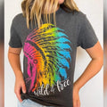 Wild & Free Colorful Graphic Tee Hoodie, Sweatshirt | RetroVerseTees.com