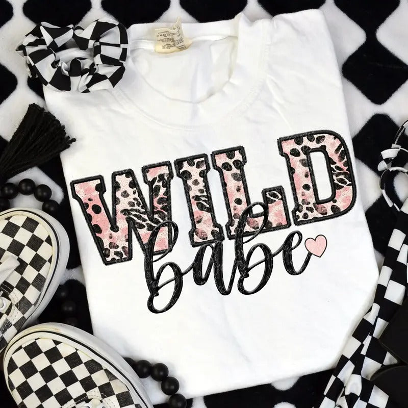 Wild Babe  DTF Transfers - THIS IS NOT A SHIRT Hoodie, Sweatshirt | RetroVerseTees.com