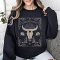 Wild Wild West, Cow Skull, Rose, Western, Country Sweatshirt T-Shirts, Hoodie | RetroVerseTees.com