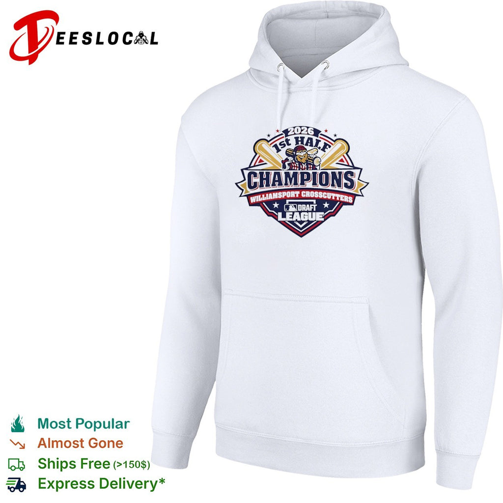 Williamsport Crosscutters 2026 1st Half Champions MLB Draft League shirt