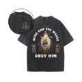 Wind Gunpla brand TNF Waves Obey Him Christian Tee Pure Comfort Fabric Casual Streetstyle Crew Neck Short Sleeve T-Shirt...