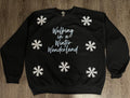 Winter Crewneck with Glitter Snowflakes T-Shirts, Hoodie, Sweatshirt | RetroVerseTees.com
