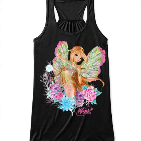 Winx Club Flora Dreamix Flowy Tank Top T-Shirts, Hoodie, Sweatshirt | RetroVerseTees.com