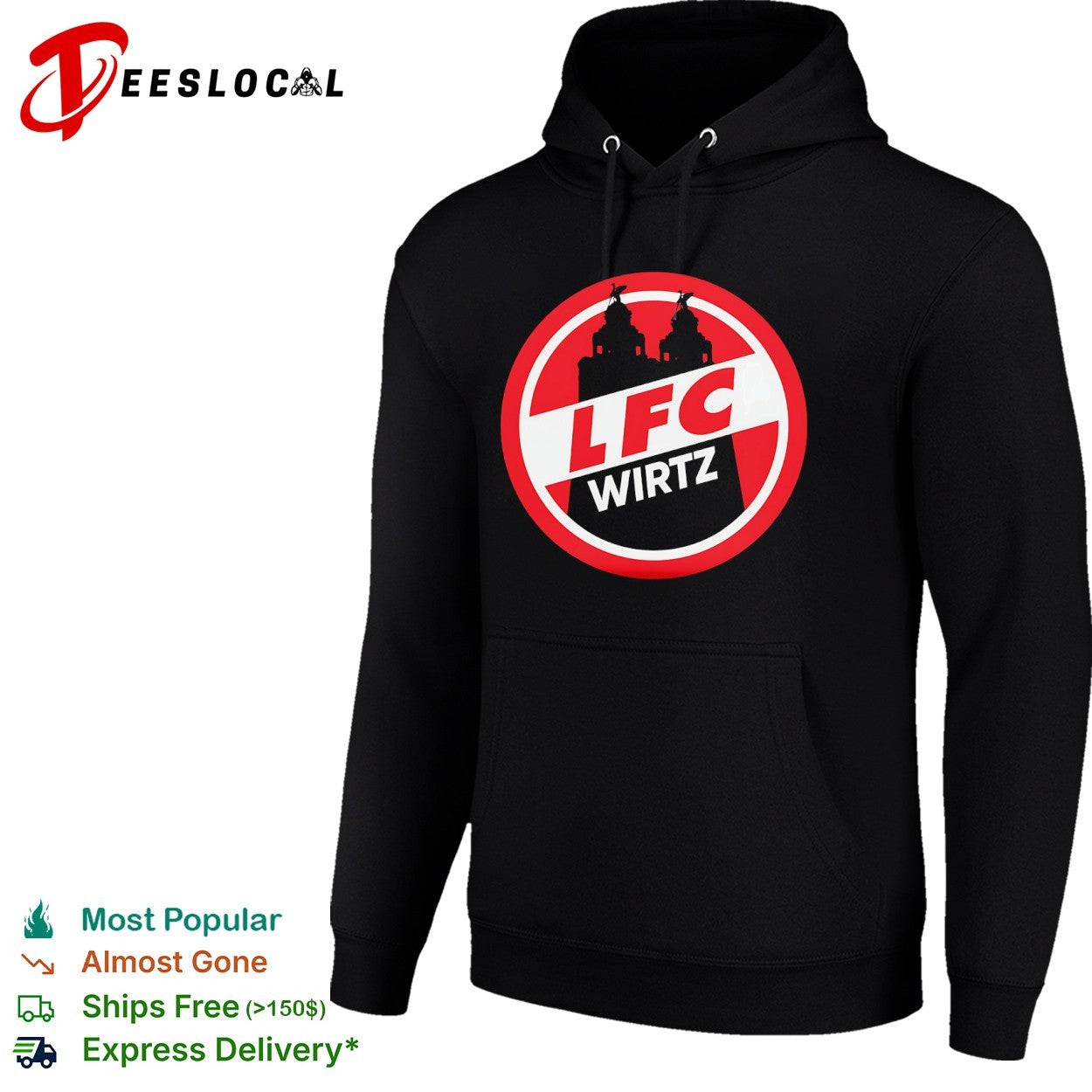 Wirtz LFC Logo Liverpool FC Football Soccer shirt