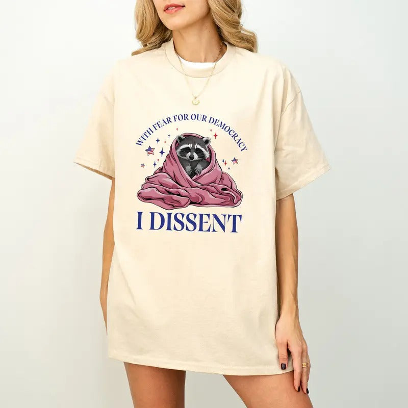 With Fear for Our Democracy I Dissent,Democracy Shirt,Justice Shirt,Activist Shirt Hoodie, Sweatshirt | RetroVerseTees.com