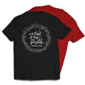 With God All Things Are Possible Floral Crown Style T-Shirt Casual Crewneck Hoodie, Sweatshirt | RetroVerseTees.com