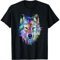 Wolf Splash Art Animal TNF | Wolf Lover T-Shirt Hoodie, Sweatshirt | RetroVerseTees.com