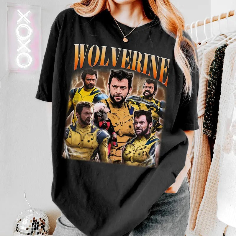 Wolverine Fan Lovers Tshirt Volverine Movie, Style Bootleg Rap, Vintage Shirt Hoodie, Sweatshirt | RetroVerseTees.com