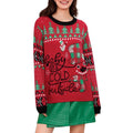 Women Christmas Knit Sweater Letter Snowman Snowflake Print Long Sleeve Round Neck Pullovers Fall Winter Casual Jumpers...