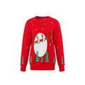 Women Christmas Sweater Long Sleeve Crew Neck Deer Santa Claus Pullover Sweater Winter Sweater T-Shirts, Hoodie, Sweatshirt