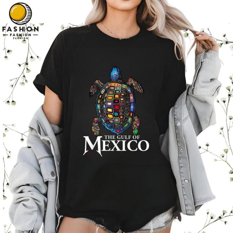 Women Gulf of Mexico Stay Salty And Resist Turtle Tee, Gulf Coast Mexico Beach Texas, Alabama Florida Beach, Mexico...