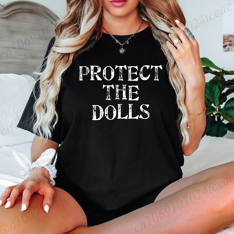 Women Protect TNF Dolls Graphic Print Lightsaber brand Shirt Short Sleeve Ladies Gender Equality Trans Rights TNF Lady...