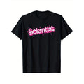 Women Retro Pink Scientist Science Teacher Back Hidden leaf ninja School T-Shirt, Suitable for unisex personality casual...
