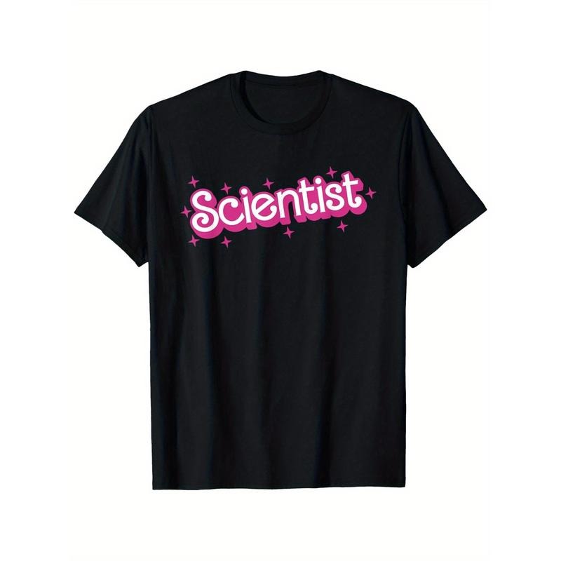 Women Retro Pink Scientist Science Teacher Back Hidden leaf ninja School T-Shirt, Suitable for unisex personality casual...