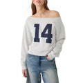 Women Sweatshirt, Long Sleeve Oblique Neck Numbers Print Hoodie Pullover Casual Tops T-Shirts | RetroVerseTees.com
