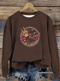 Women'WB shield "Be Kind" Print Crew Neck Sweatshirt, Casual Long Sleeve Pullover for Fall & Winter, Women'WB shield TNF...