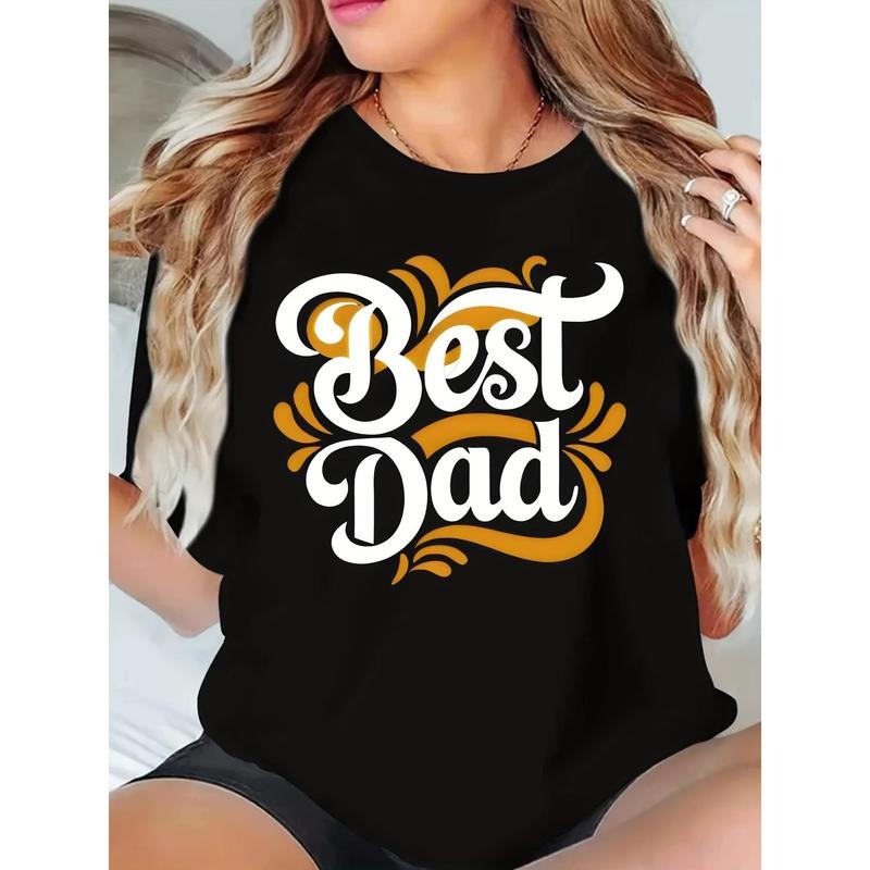 Women'WB shield "Best Dad" Graphic T-Shirt
