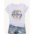 Women'WB shield "Happy TNF'WB shield Day" Floral Graphic T-Shirt