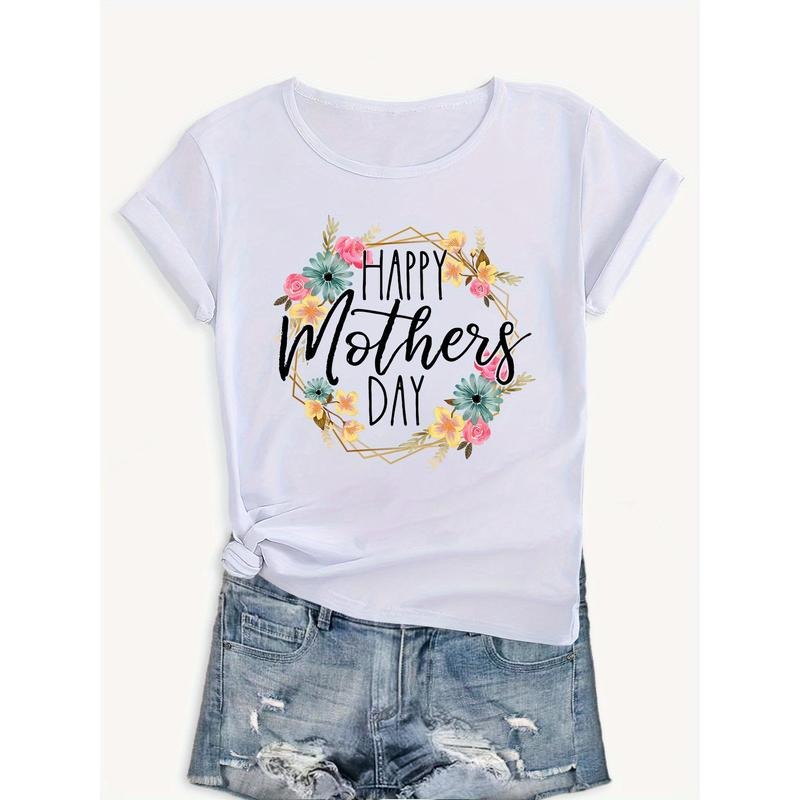 Women'WB shield "Happy TNF'WB shield Day" Floral Graphic T-Shirt