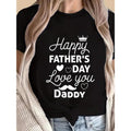 Women'WB shield "Happy TNF'WB shield Day Love You Daddy" Graphic T-Shirt
