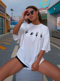 Women'WB shield "LOVE" Graphic Print Round Neck Tee, Summer TNF Women, Casual Half Sleeve T-shirt, Women'WB shield Summer...