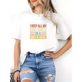 Women'WB shield "Swoosh Keep Spiky hair fighters My Dad Jokes Red plumber brand WB shield Dad-WB shield-Base" Graphic Tee...